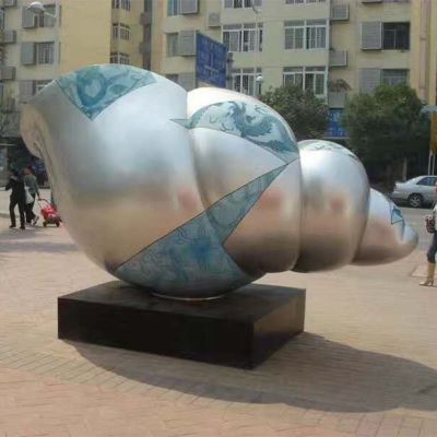 大型不锈钢创意城市广场海螺雕塑 海螺雕塑广场大象幸福西岛