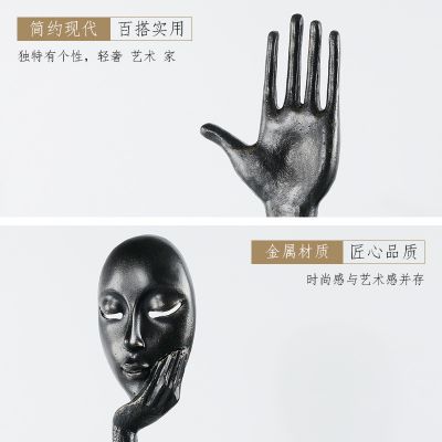 博物馆铸造手托面具时尚摆件青铜手型雕塑 手型雕塑广场观音菩萨爱心