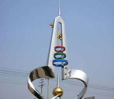 城市不锈钢抽象爱心雕塑 爱心雕塑厂家点子刘林蜡烛
