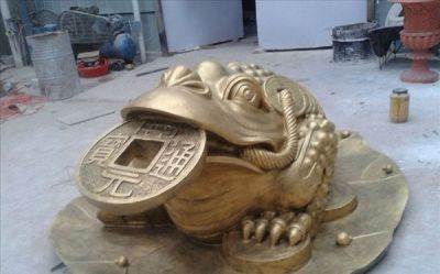 商场招财摆件玻璃钢金蝉雕塑