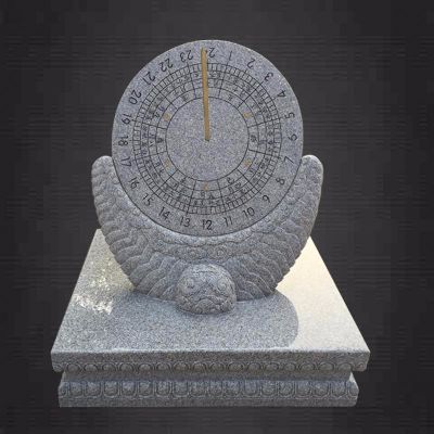 大理石是的古代计时器日晷雕塑 日晷雕塑校园商家意思铜雕