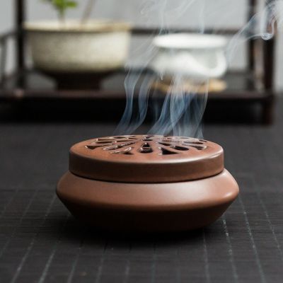 家用室内创意玻璃钢小型香炉雕塑 香炉雕塑石雕基地作品紫铜
