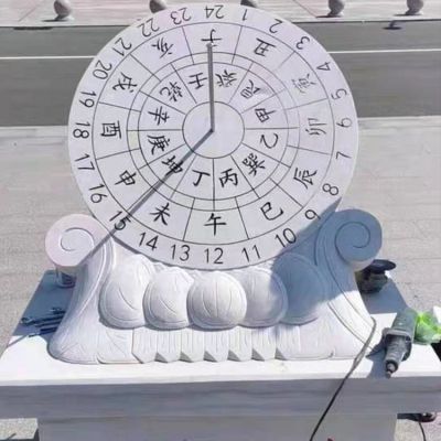 古代计时器景观日晷雕塑 日晷雕塑石雕双十石材新区