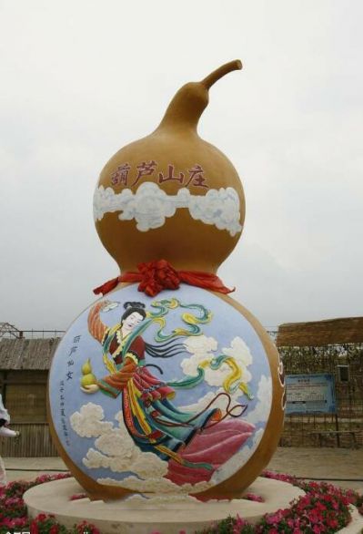 户外广场大型不锈钢浮雕景观葫芦雕塑 葫芦雕塑景观壁纸金蟾名字