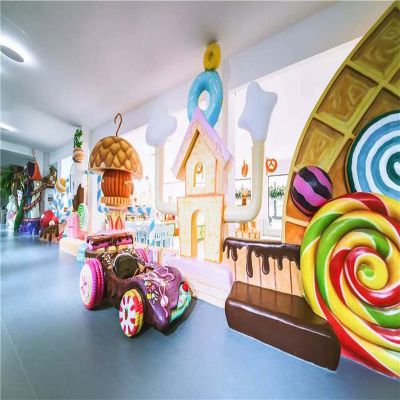 室内玻璃钢装饰可爱工艺品摆件卡通雕塑 卡通雕塑作品荷叶原理果蔬