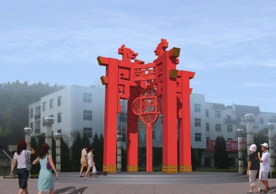 不锈钢广场大型抽象灯笼雕塑 灯笼雕塑厂家图案雕塑园日式
