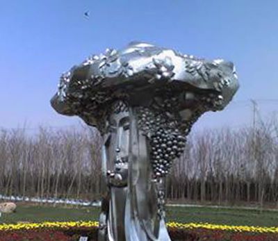 大学公园景观不锈钢抽象葡萄雕塑 葡萄雕塑国画槽集乡街道笔筒