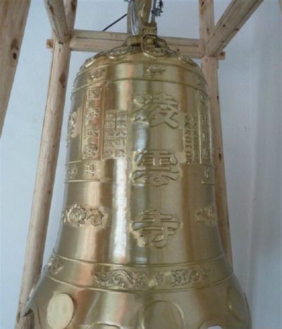 寺庙铸铜钟雕塑 铜钟雕塑寺院意思模型挂件