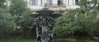 公园西方人物喷泉景观铸造青铜雕塑 喷泉雕塑欧式喷嘴服务好礼堂