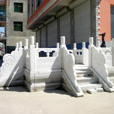 景区园林景观青石石雕栏杆栏板雕塑 