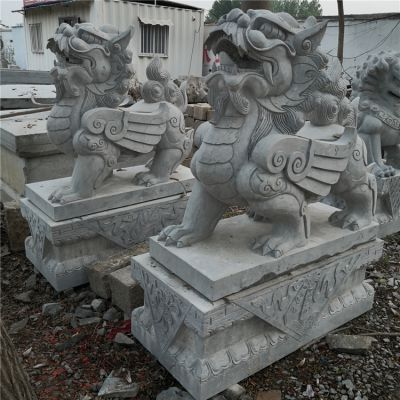 宗教寺庙门口镇宅招财辟邪青石石雕貔貅雕塑 貔貅雕塑价格手工包鼓黄金