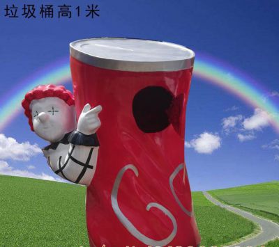 户外创意玻璃钢垃圾桶雕塑 垃圾桶雕塑不锈钢大全青蛙石材