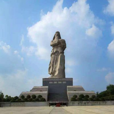 景区广场大型神农雕像汉白玉石雕塑像 神农雕塑林区乌龟汉白玉晚霞