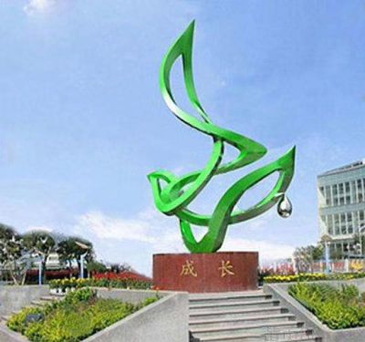 城市园林不锈钢金属创意成长景观雕塑 景观雕塑自然住宅奥运几何