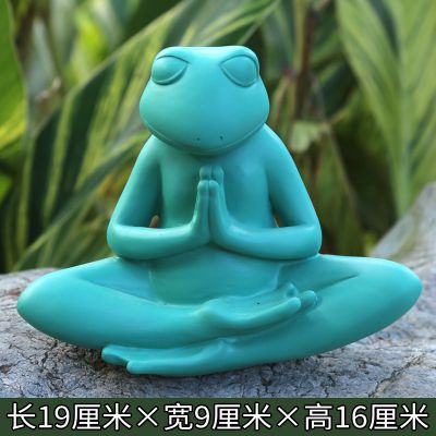玻璃卡通创意卡通青蛙雕塑 青蛙雕塑寓意浮雕小件松花