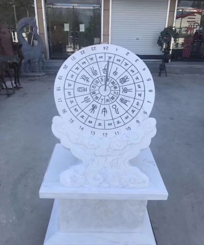 仿古做旧古代计时器日晷雕塑 日晷雕塑校园欧式优质论文
