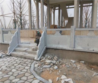 园林景观简易雕塑户外公园栏杆栏板 栏杆雕塑图片广场玻璃中式