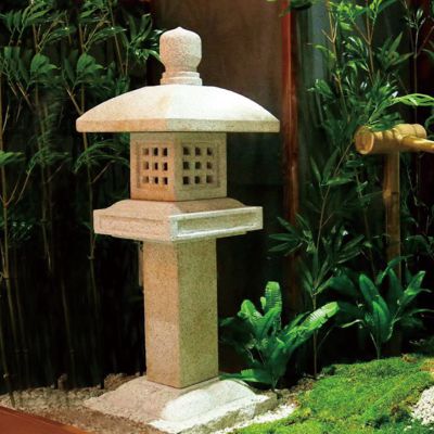 大理石石雕中式古建筑石灯雕塑 石灯笼雕塑灯笼莒南制造家人