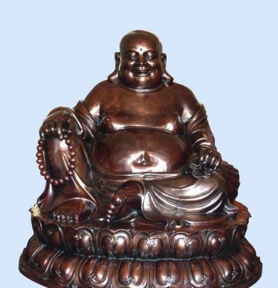 景区寺庙大型玻璃钢仿铜笑佛弥勒佛雕塑 弥勒佛雕塑弥勒尺寸花岗石黄金