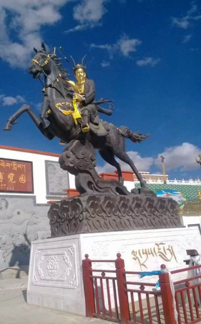 景区古代雕塑将士骑马雕塑 
