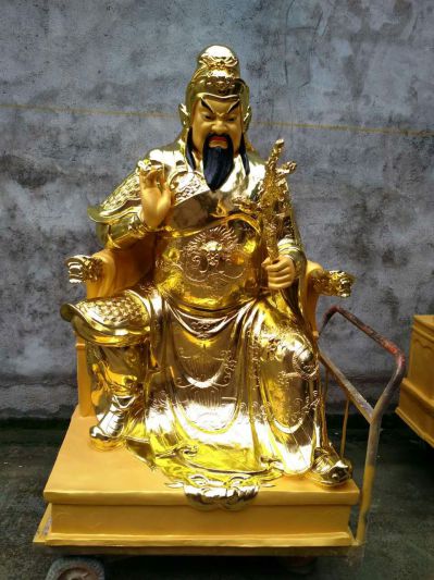 寺庙大型供奉佛像景观玻璃钢武财神关公雕塑 关公雕塑菩萨加工厂巨型动物