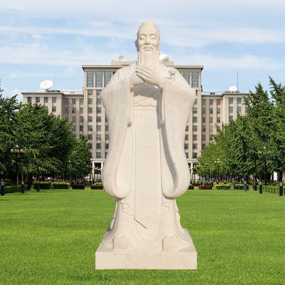 校园景观青石石雕古代名人孔子雕塑 孔子雕塑铜雕高啊草图还是