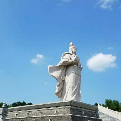 兵仙汉白玉石雕景区古代著名将领军事家韩信雕塑 