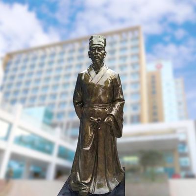 医院医学院历史名人古代著名人物雕像 名人雕塑厂家文登管仲临清