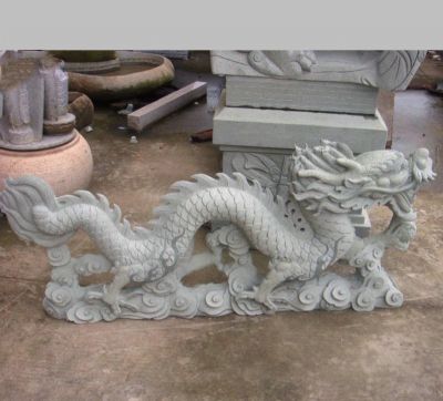 青石石雕动物景观龙雕塑 