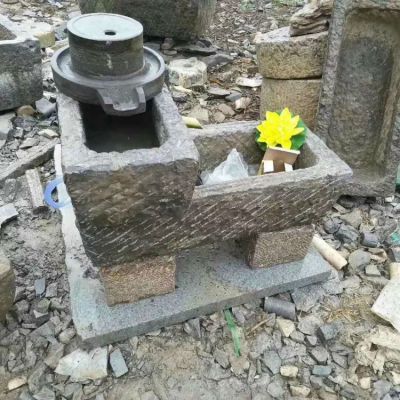 大理石石雕仿古做旧的水槽雕塑 