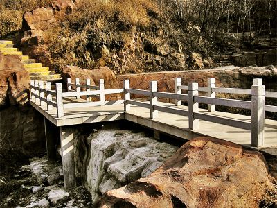 景区河道简易大理石石雕护栏栏杆雕塑 