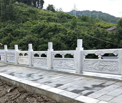 青石石雕户外街道围栏雕塑 