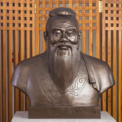 古代名人教育家半身胸像孔子雕塑
