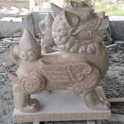 庭院门口镇宅花岗岩貔貅雕塑 貔貅雕塑图片作用意思印章