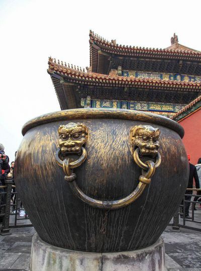 园林景观玻璃钢仿铜仿古做旧水缸雕塑 水缸雕塑大全景观大型流水
