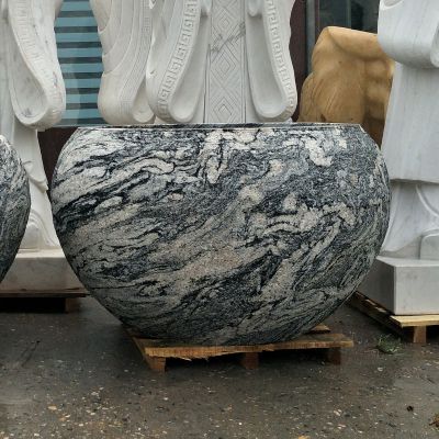 庭院装饰摆件花岗岩水缸雕塑 