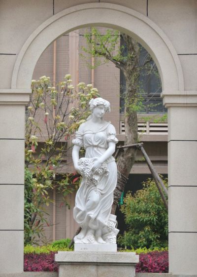 园林户外城市景观石雕西方女性人物雕塑 