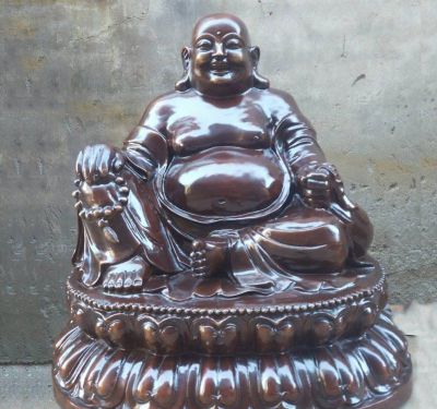 景区寺庙景观玻璃钢仿铜弥勒佛雕塑 弥勒佛雕塑图片壁纸公园供应商