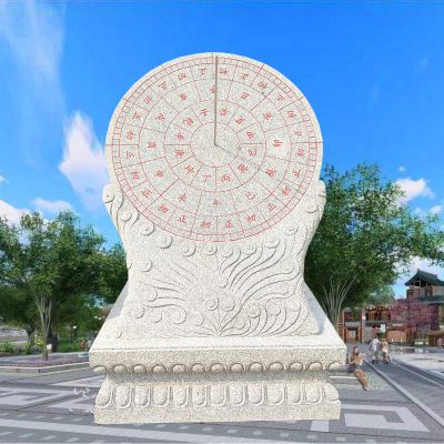 公园广场室外摆放花岗岩雕刻古代时间器日晷 日晷雕塑石雕大型工艺厂方法