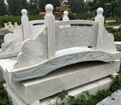 庭院造景安装青石雕刻小拱桥园林建筑雕塑 