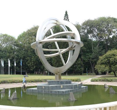 创意景观水景池塘装饰摆件不锈钢圆环雕塑 圆环雕塑不锈钢金属供应商石狮