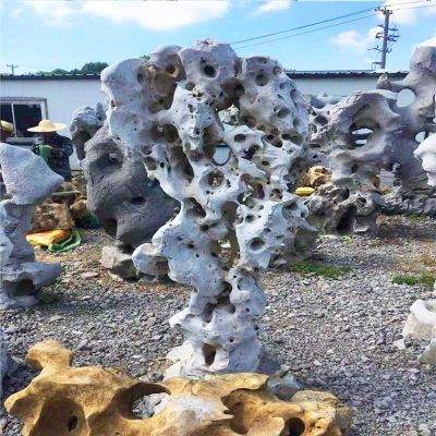 纯天然景观珊瑚石雕塑 景观雕塑喷泉祁阳葫芦石缸