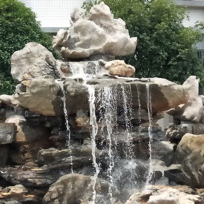 纯天然景观石雕工厂流水假山雕塑 