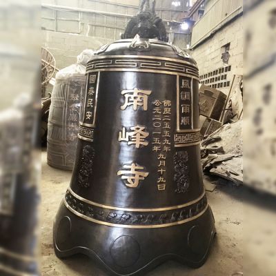 玻璃钢仿铜户外景观大型铜钟雕塑 铜钟雕塑钟馗方法新款名称