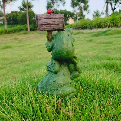 草坪玻璃钢个性两只青蛙雕塑 青蛙雕塑石雕物语徐明艺术家