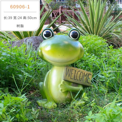 园林户外玻璃钢卡通青蛙雕塑 青蛙雕塑玉石萨尔达蒲河大件