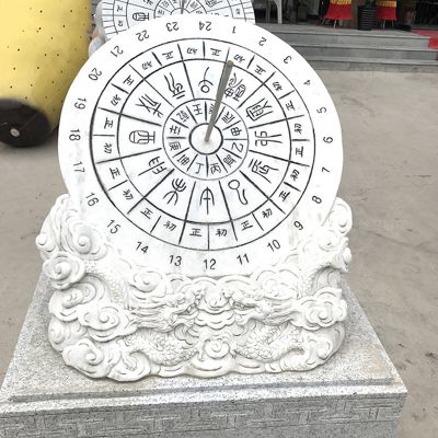 青石石雕景观古代计时器日晷雕塑 日晷雕塑厂家大道制作电话