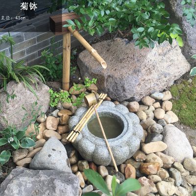 庭院流水生财景观菊钵雕塑
