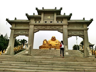 青石石雕景区景点大型三门四柱牌楼雕塑 