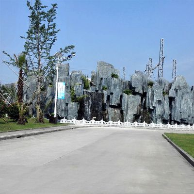 户外纯天然景观青石石雕假山流水摆件景观石雕塑 